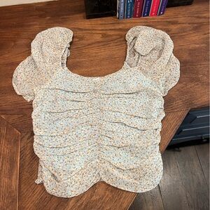 Lush flower crop top